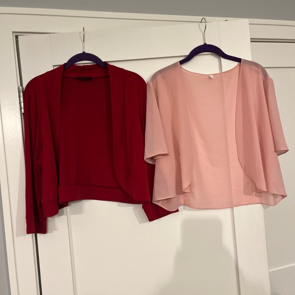 Two Shrugs: Pink, Red XL